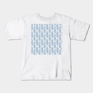 Yellow and blue waves Kids T-Shirt